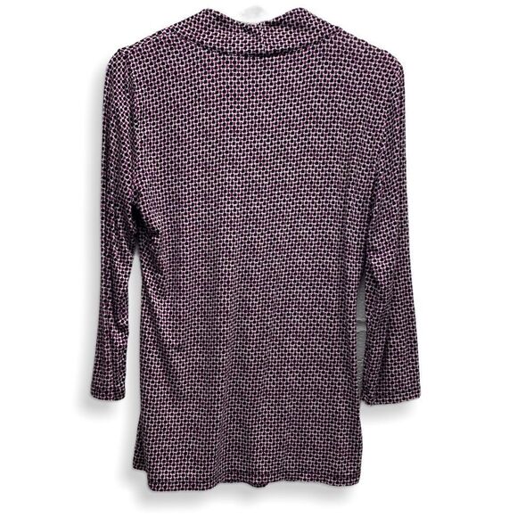 Ann Taylor Womens Black & Pink Top size Small - Picture 2 of 4